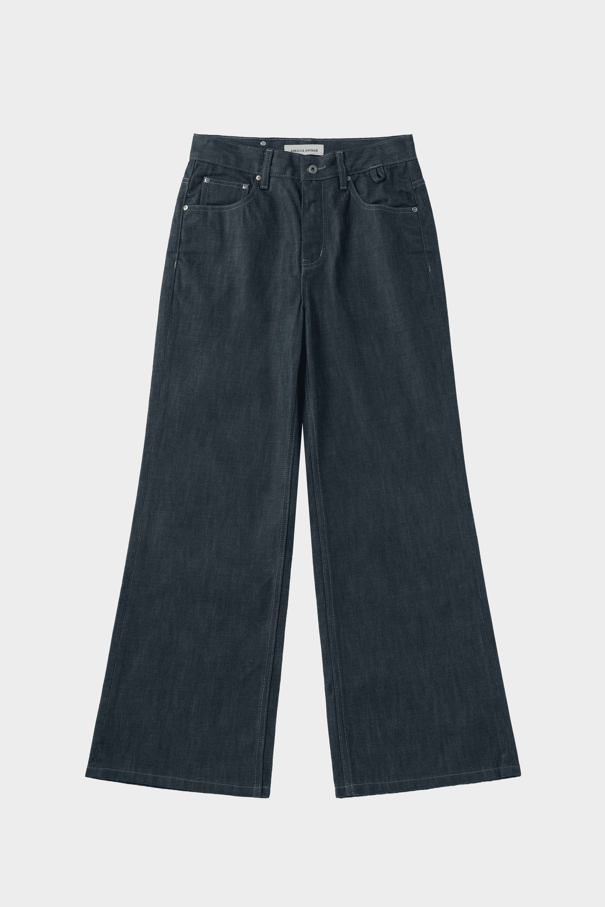 Bootcut Jeans in Lake-Green Raw Selvedge
