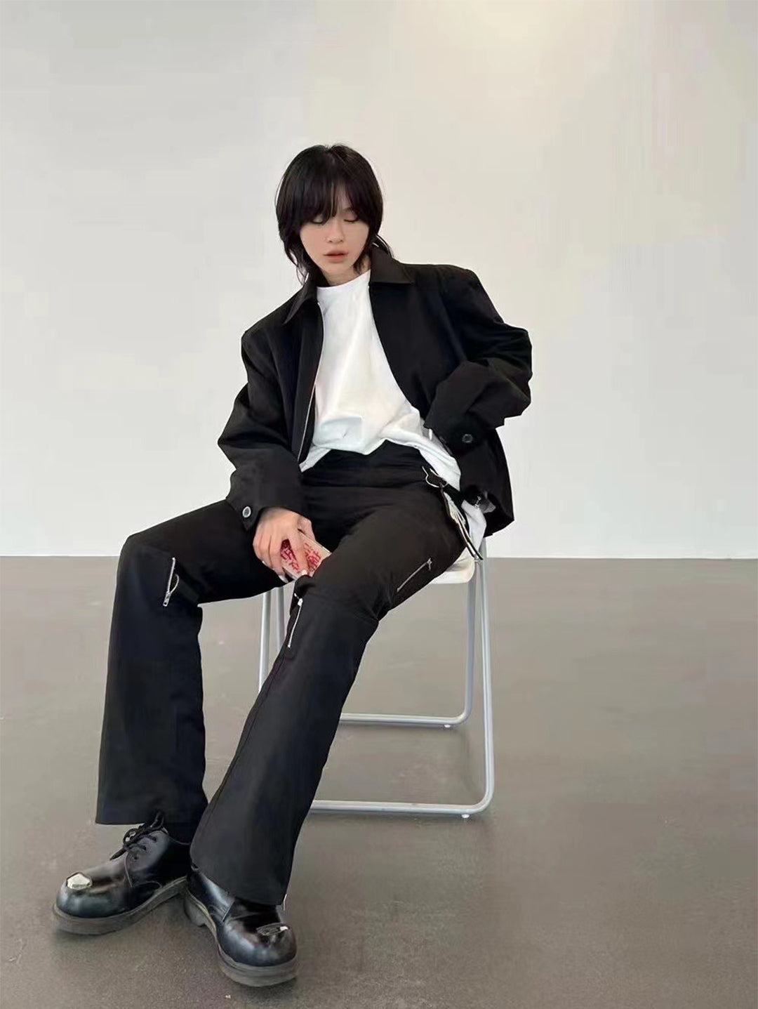 Zipper Paneled Armored Trousers