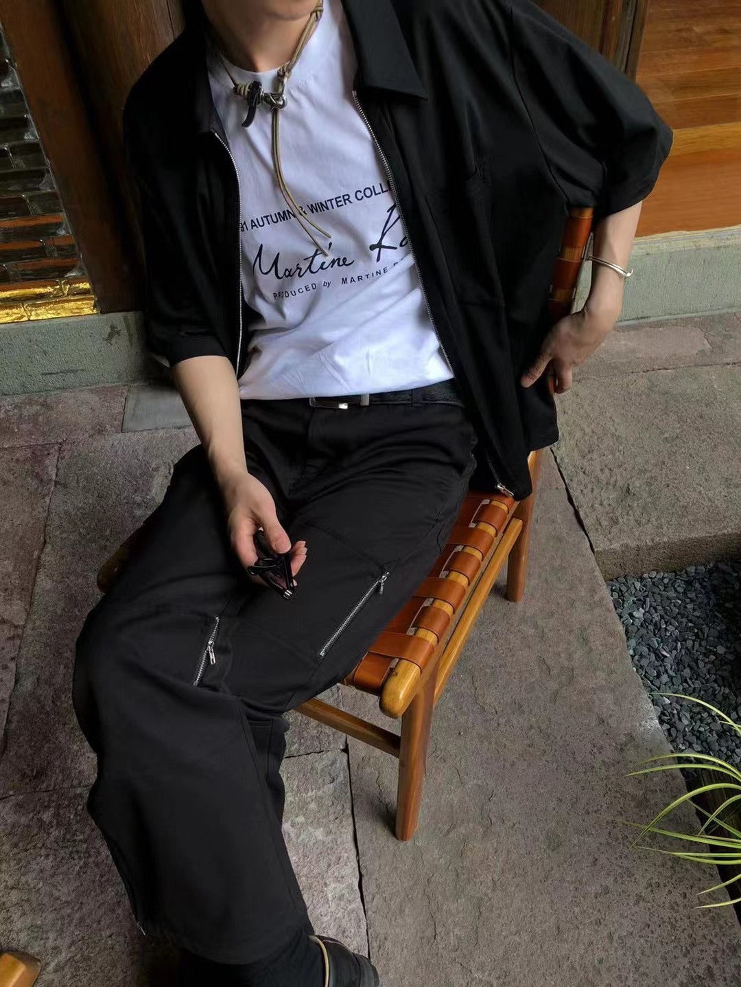 Zipper Paneled Armored Trousers