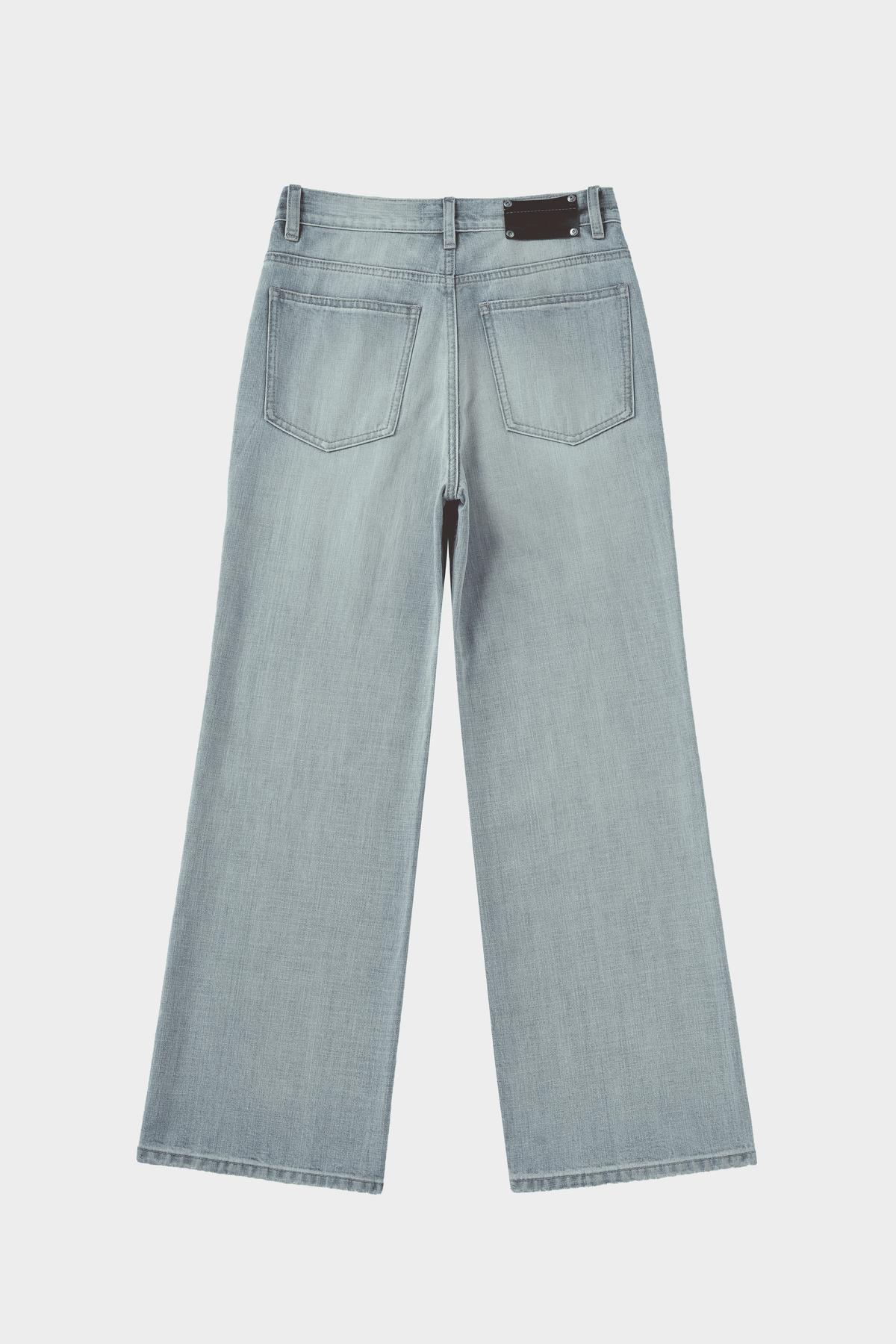 Flared Jeans in Hemp-Cotton Moonlight Light Blue