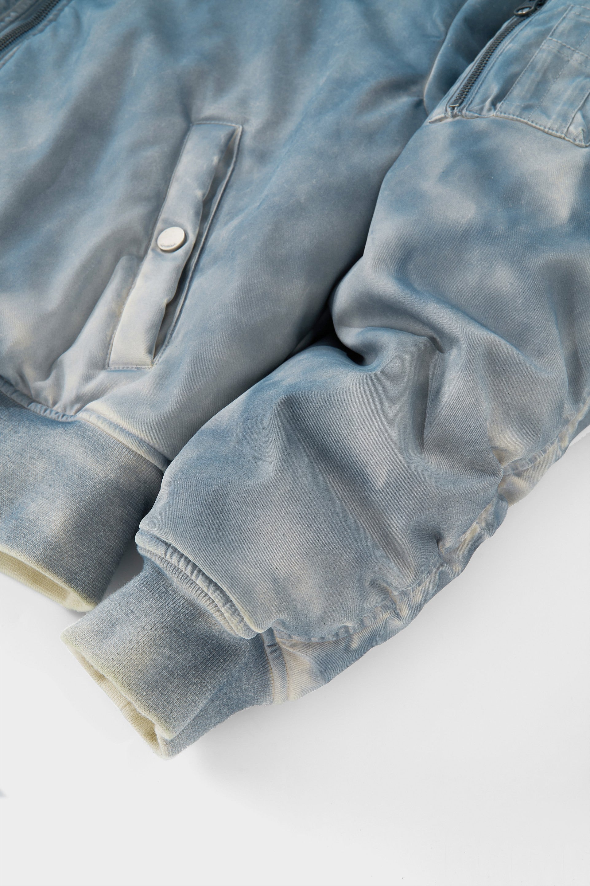 Heat Reactive Garment-Dyed MA1 Bomber Reversible Jacket