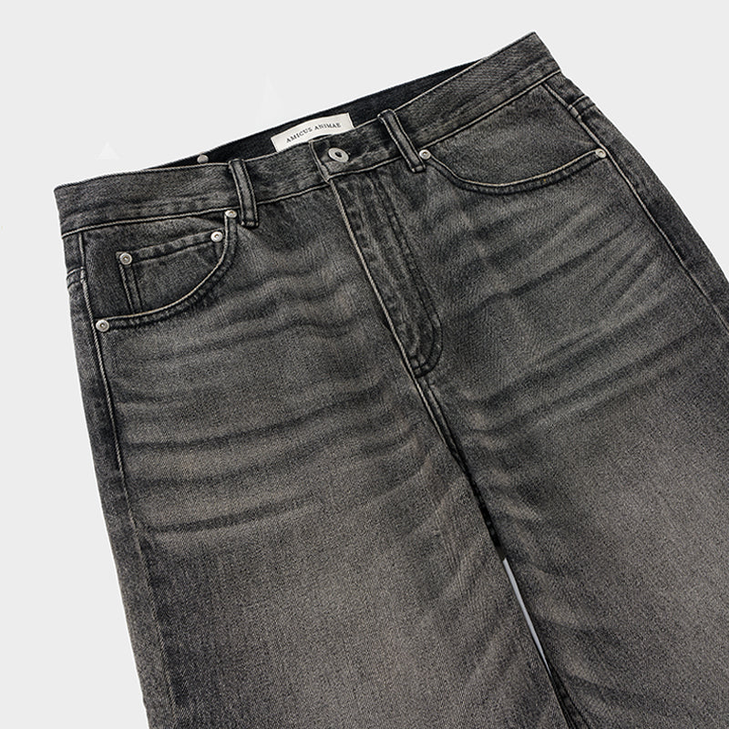 Flared Jeans in Vintage Grey