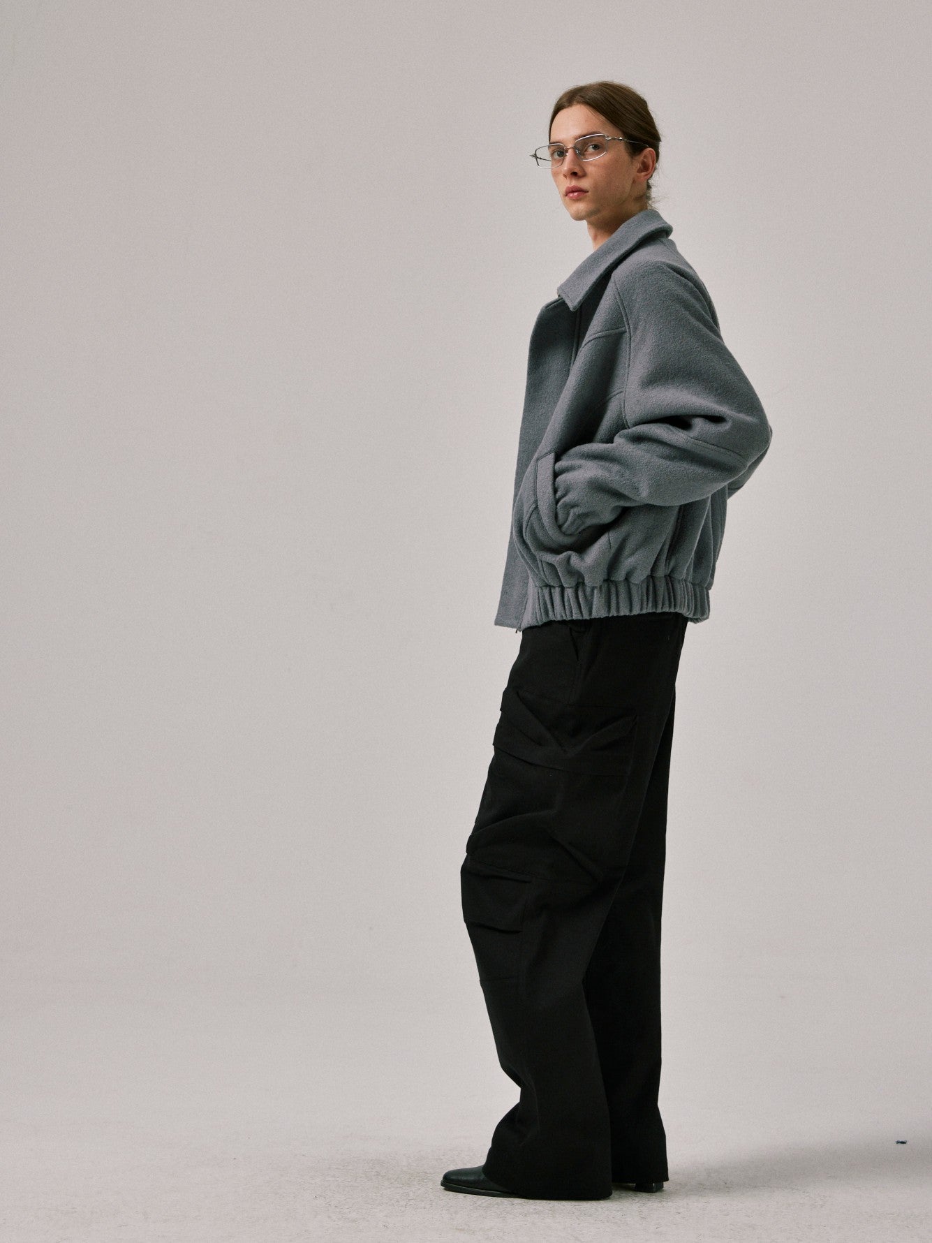 Covering Stitch Wool-Blend Jacket