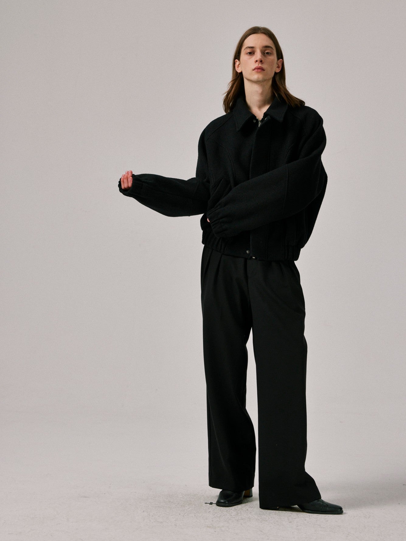 Covering Stitch Wool-Blend Jacket