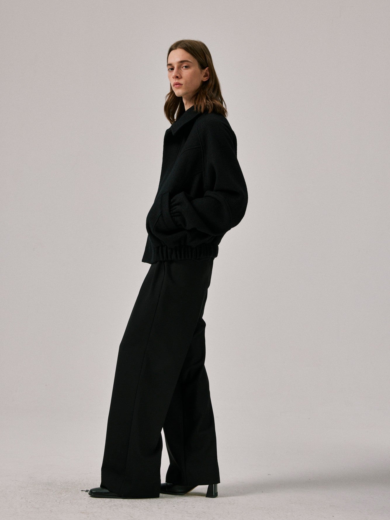 Covering Stitch Wool-Blend Jacket