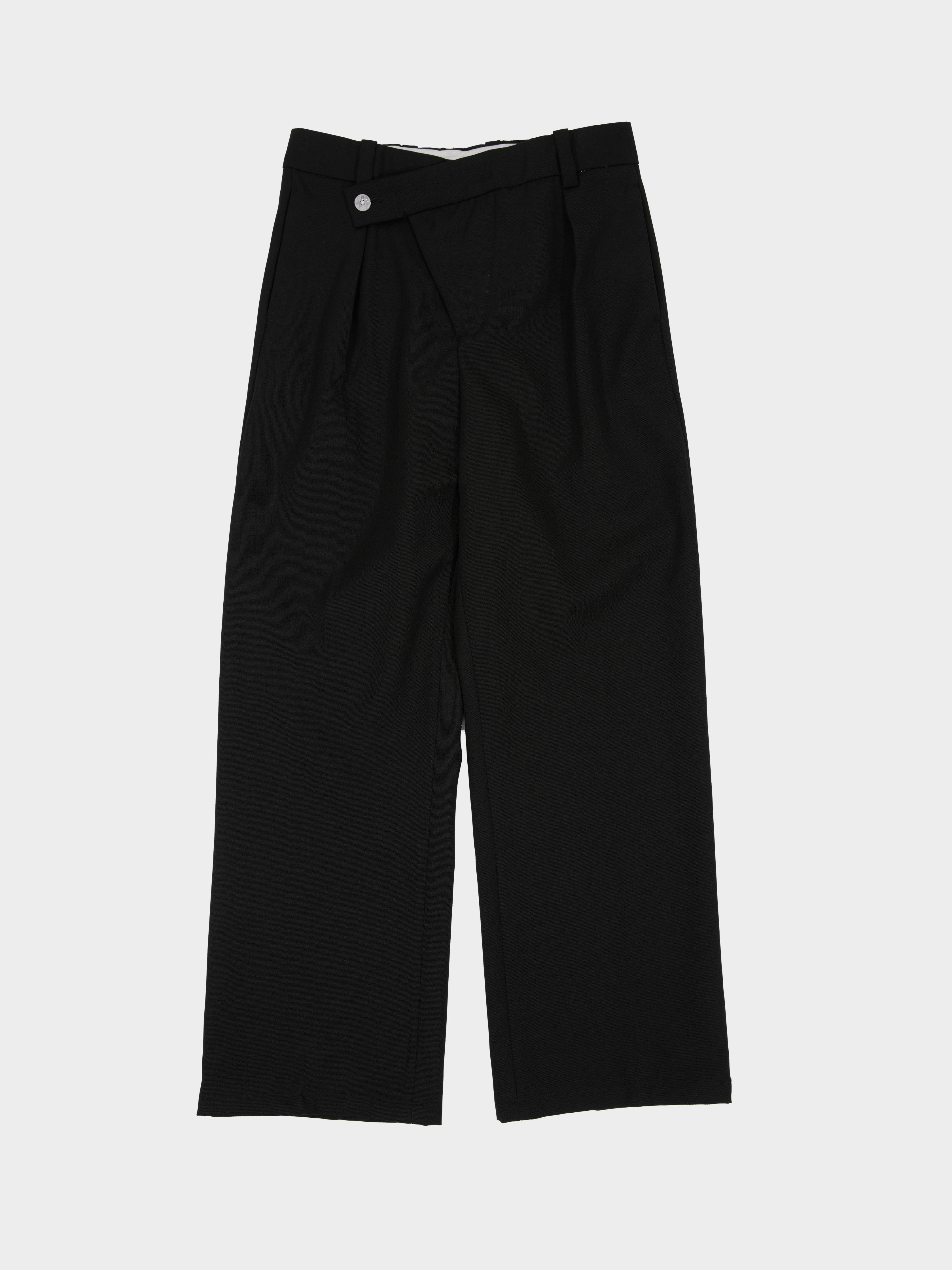 Jewel button trousers in Black