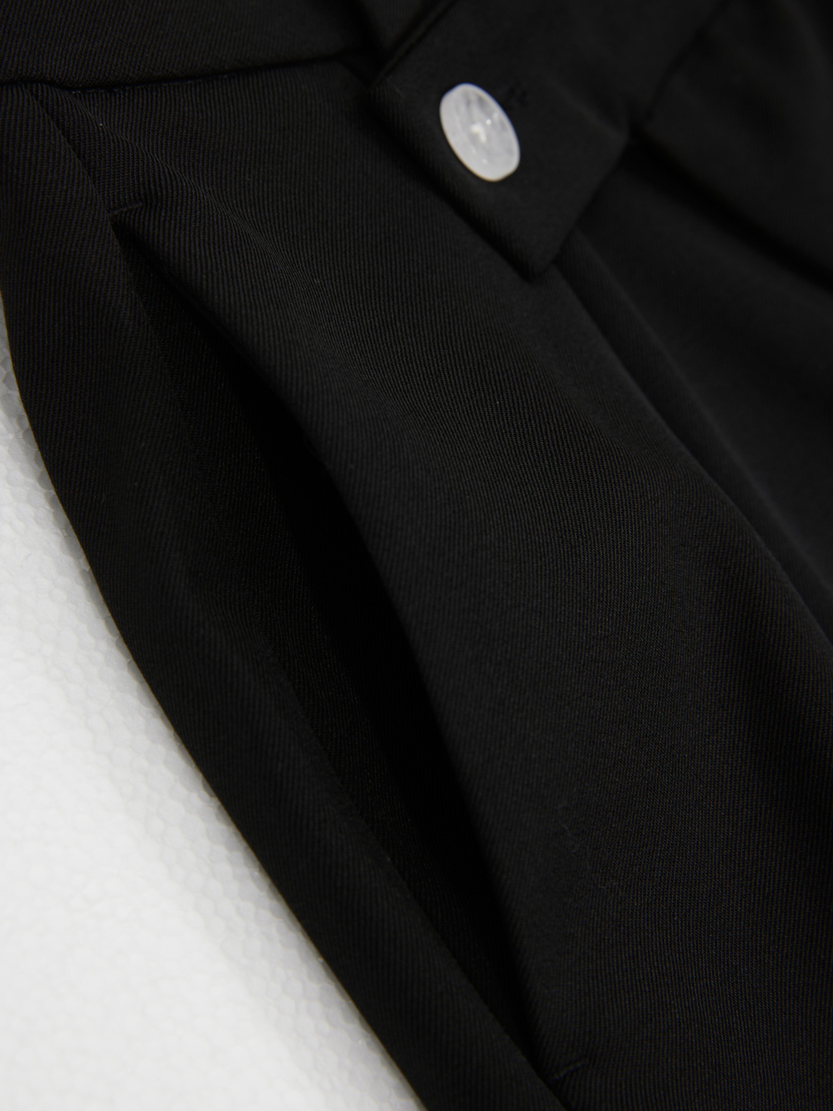 Jewel button trousers in Black