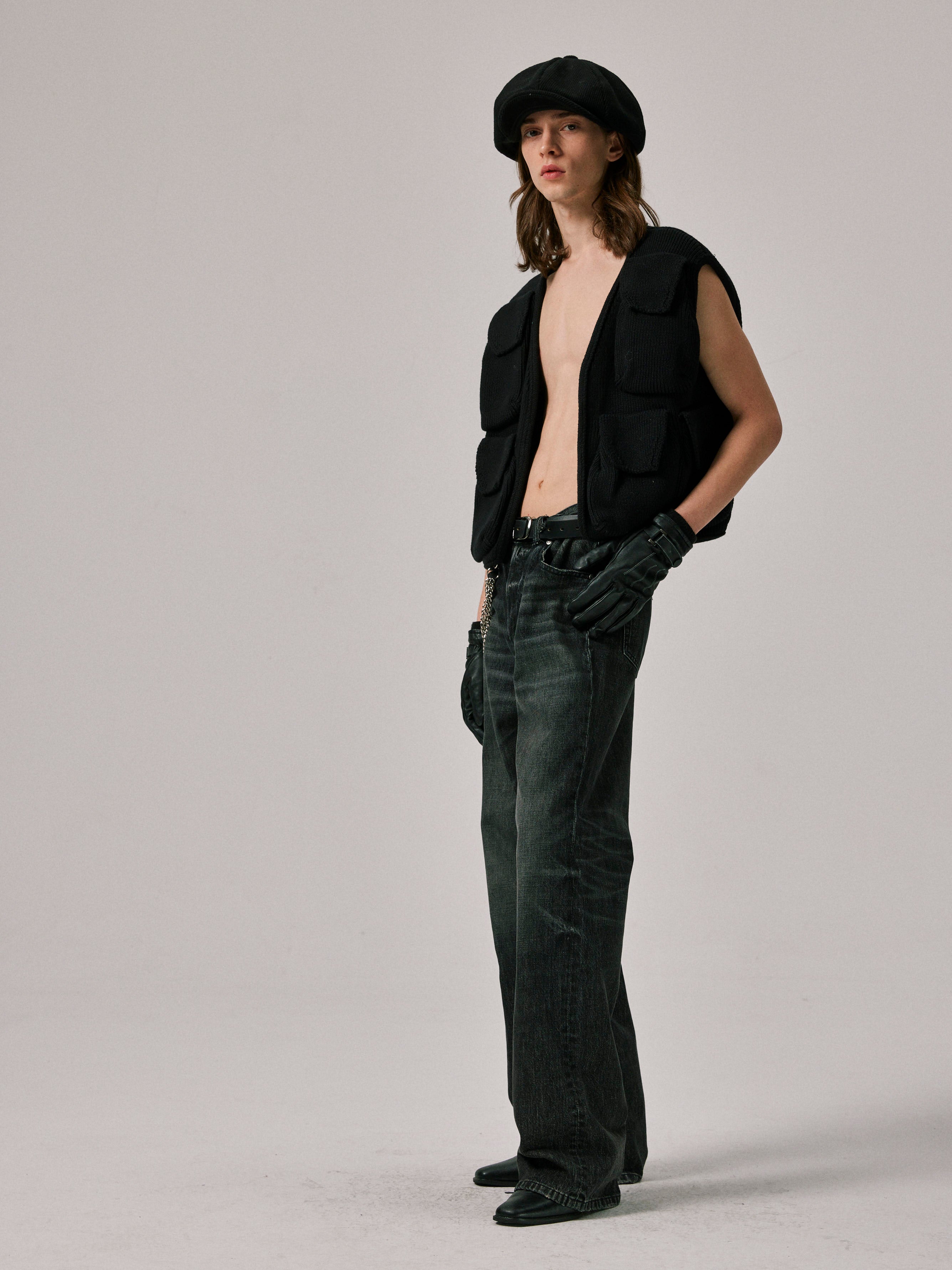 3D Knit Cargo Vest