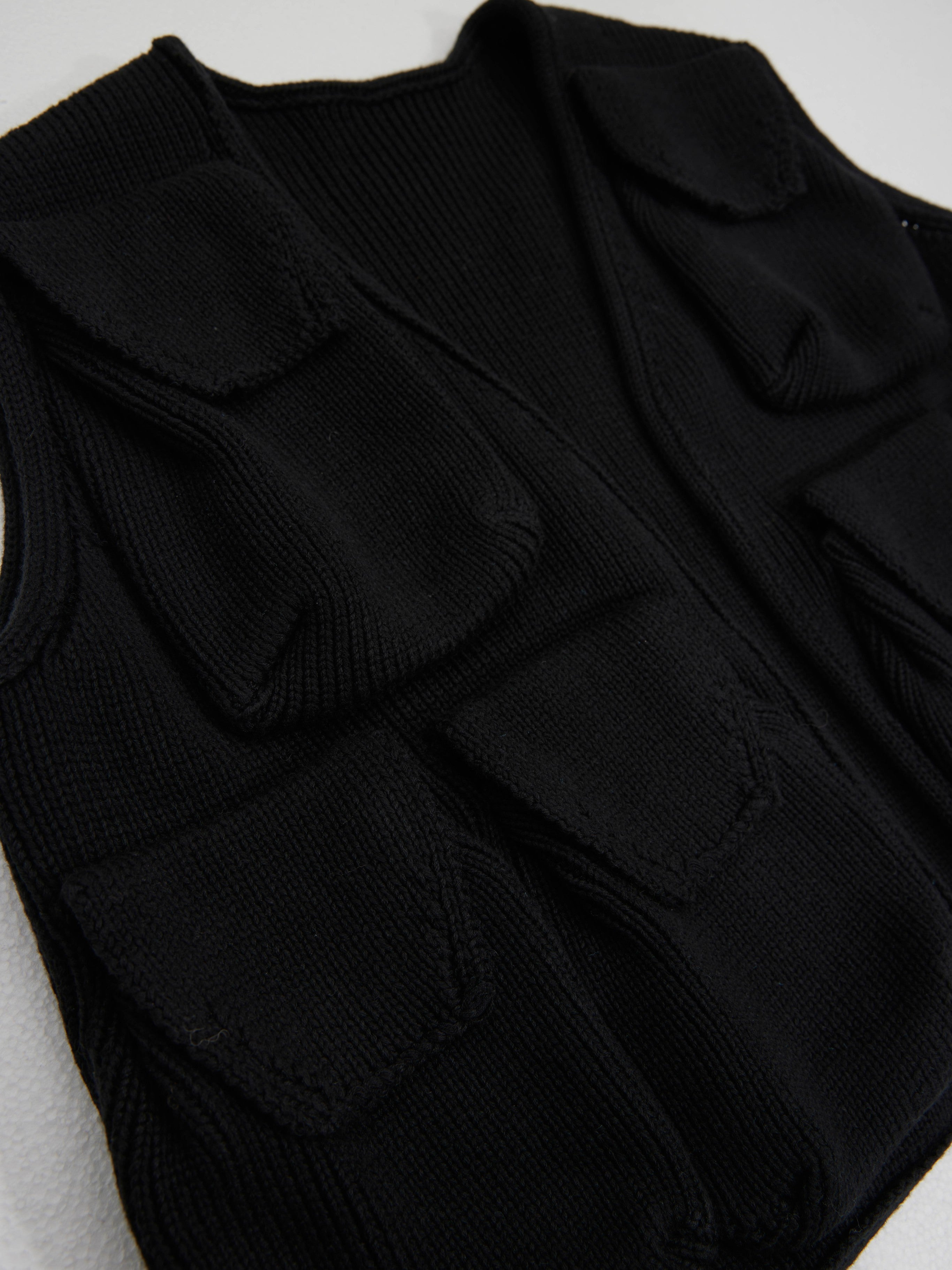 3D Knit Cargo Vest