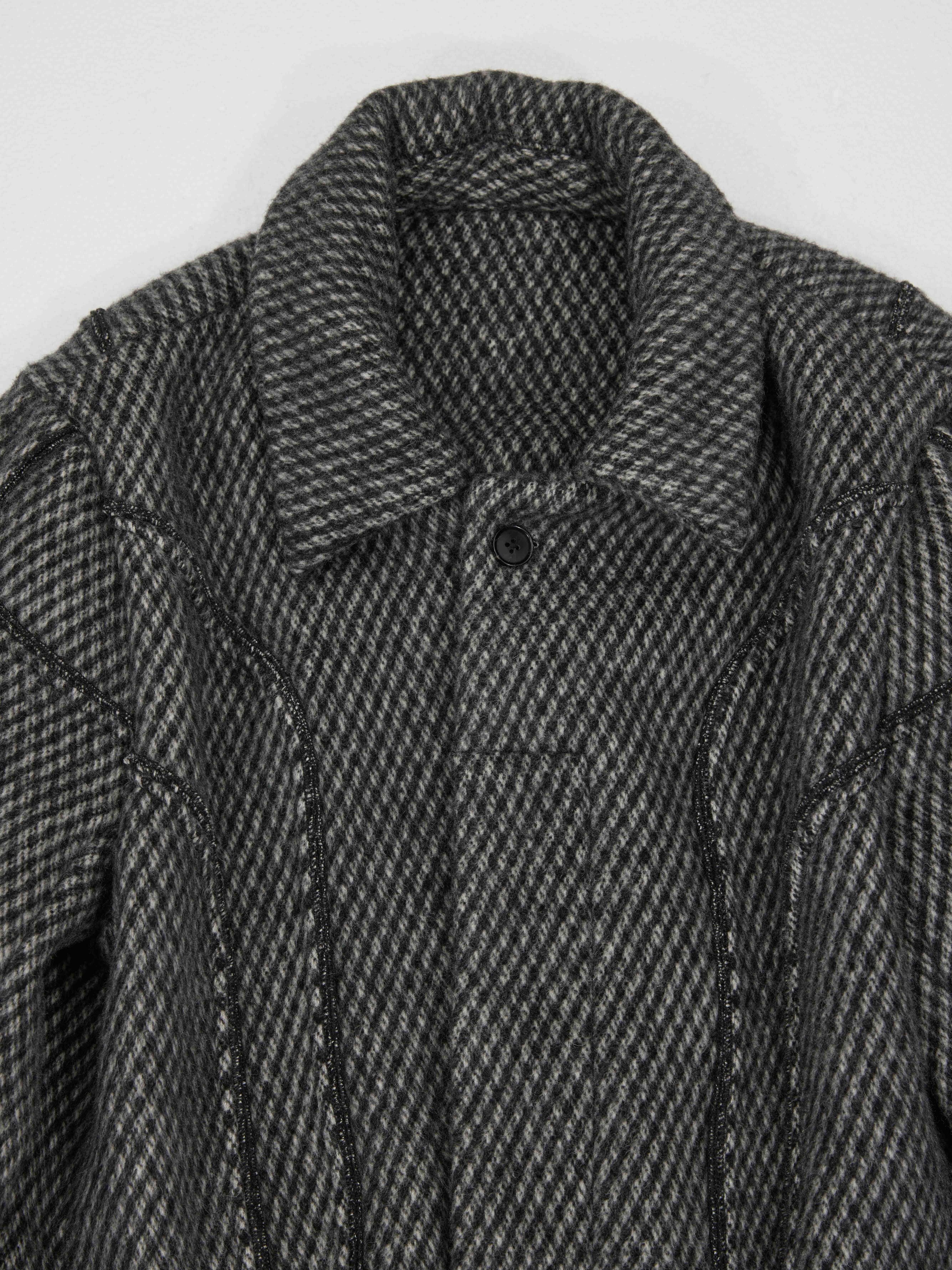 Grey Herringbone Coat