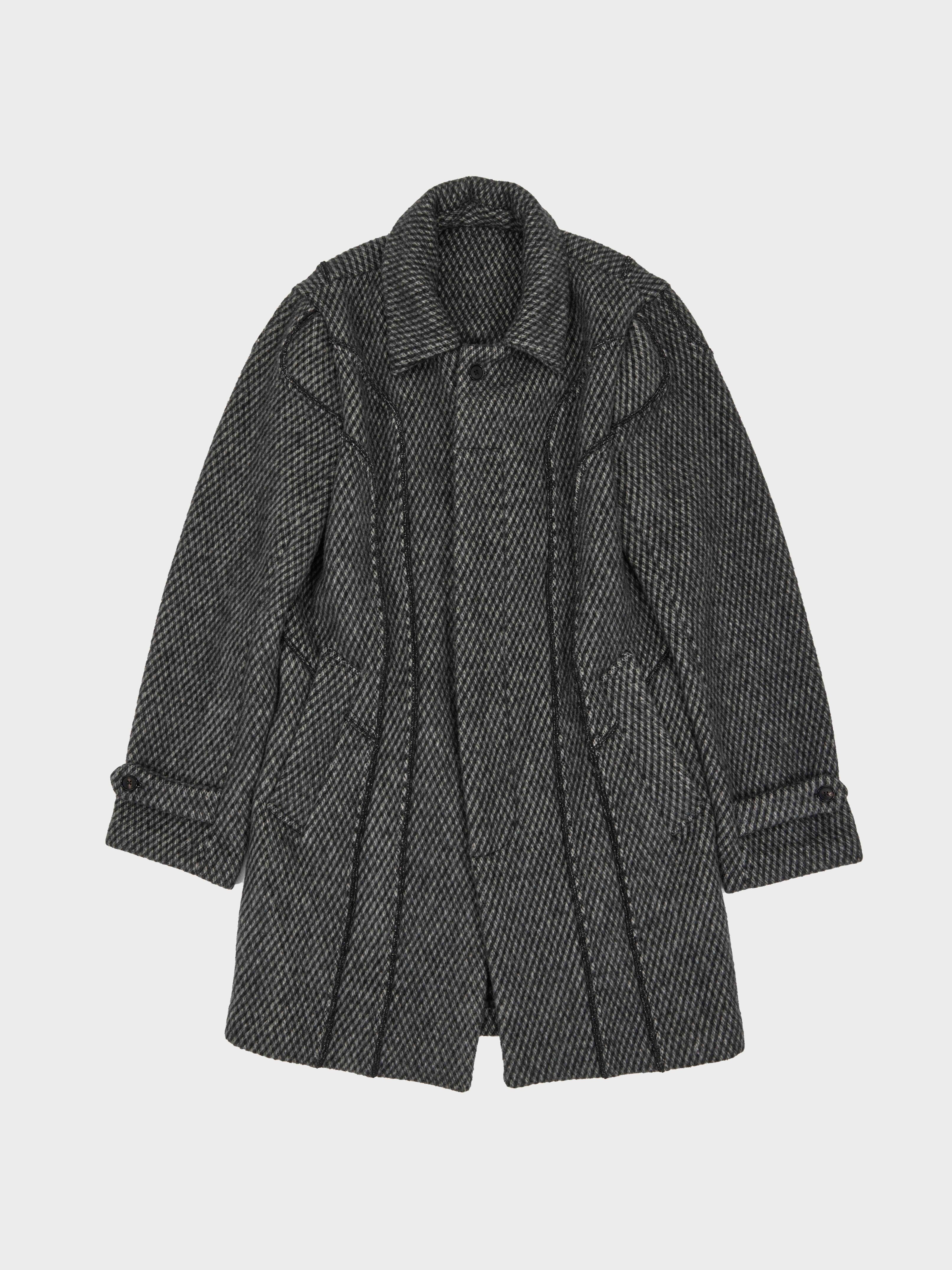 Grey Herringbone Coat