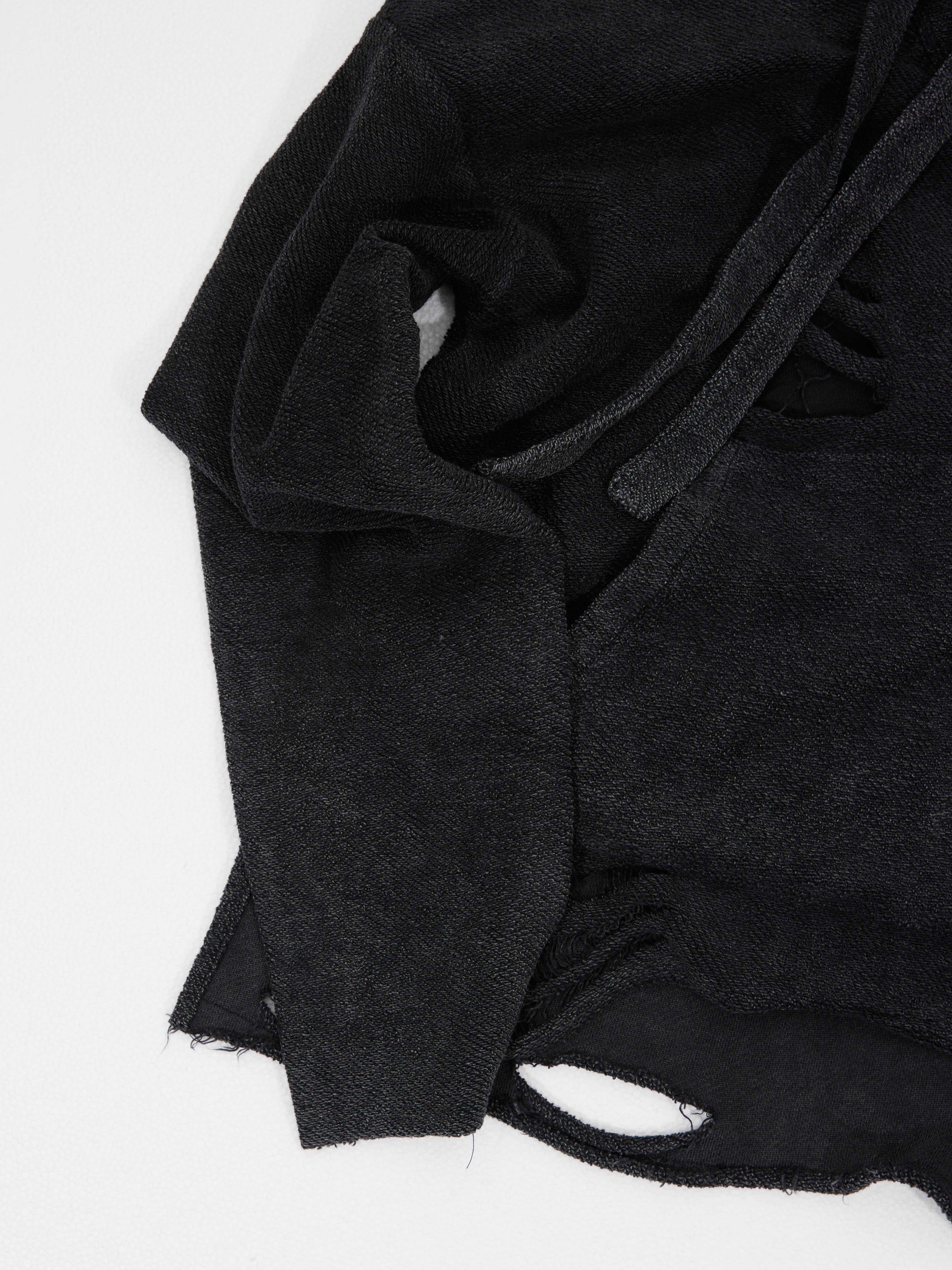 Distressed Inside-Out Hoodie