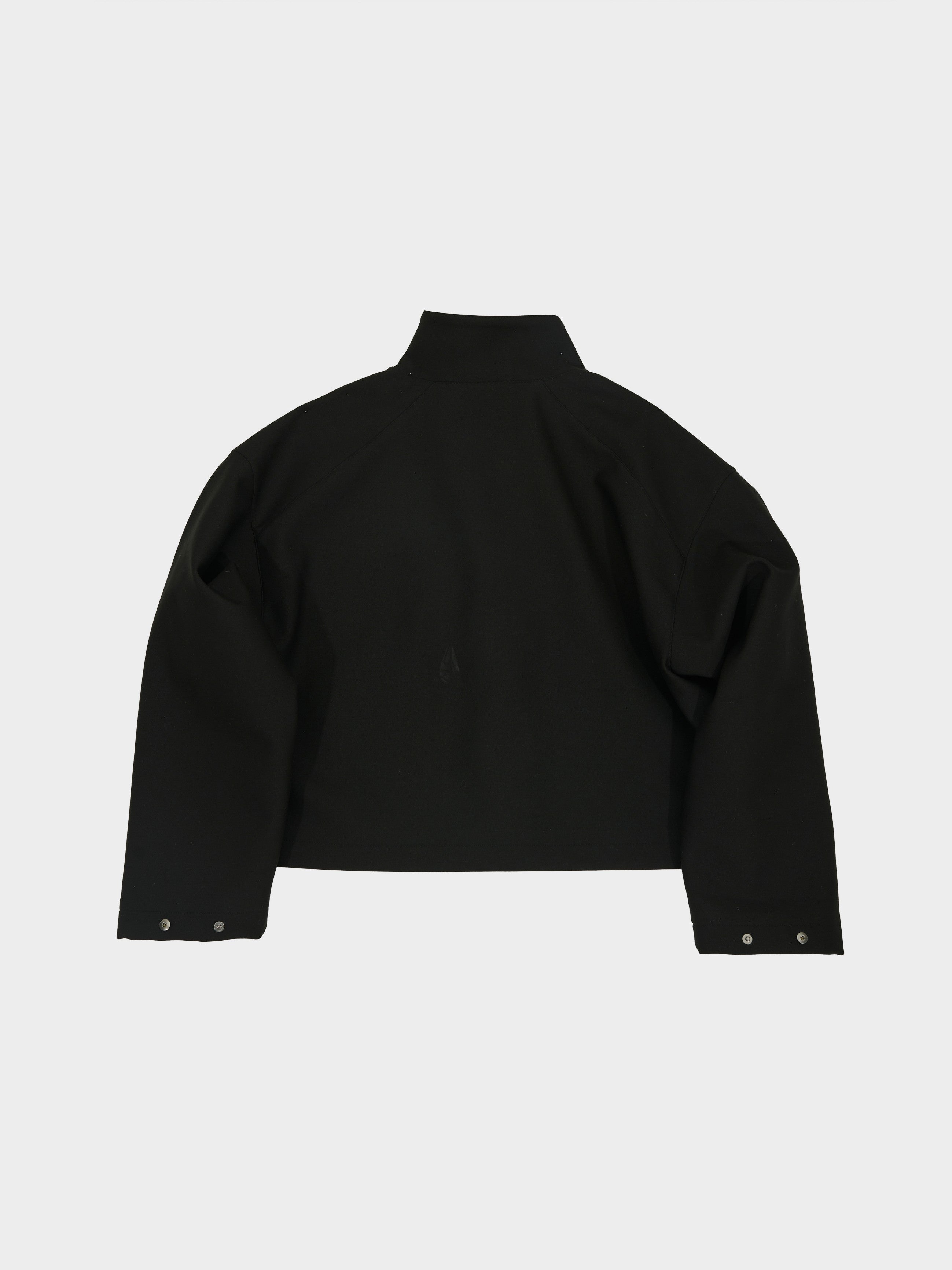 Cropped Standing Collar Jacket