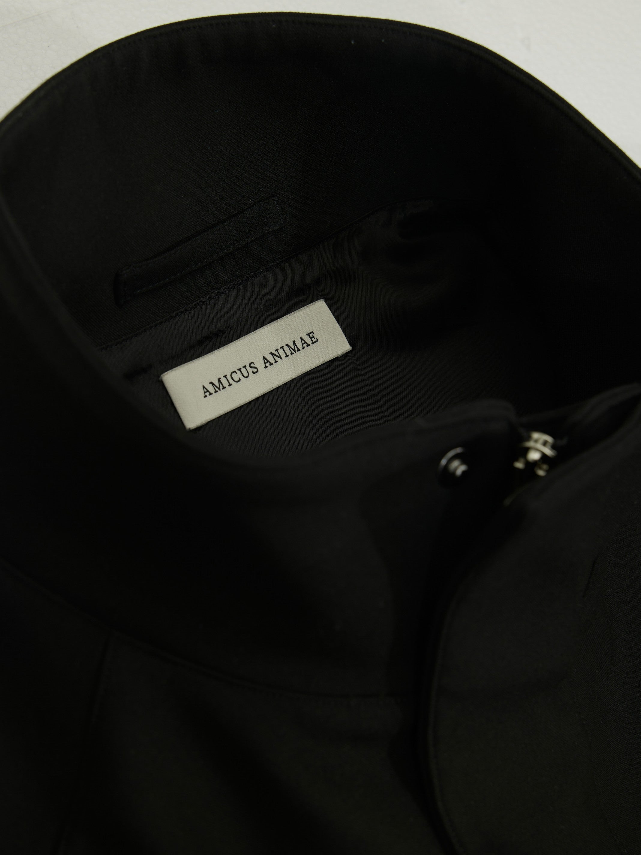 Cropped Standing Collar Jacket