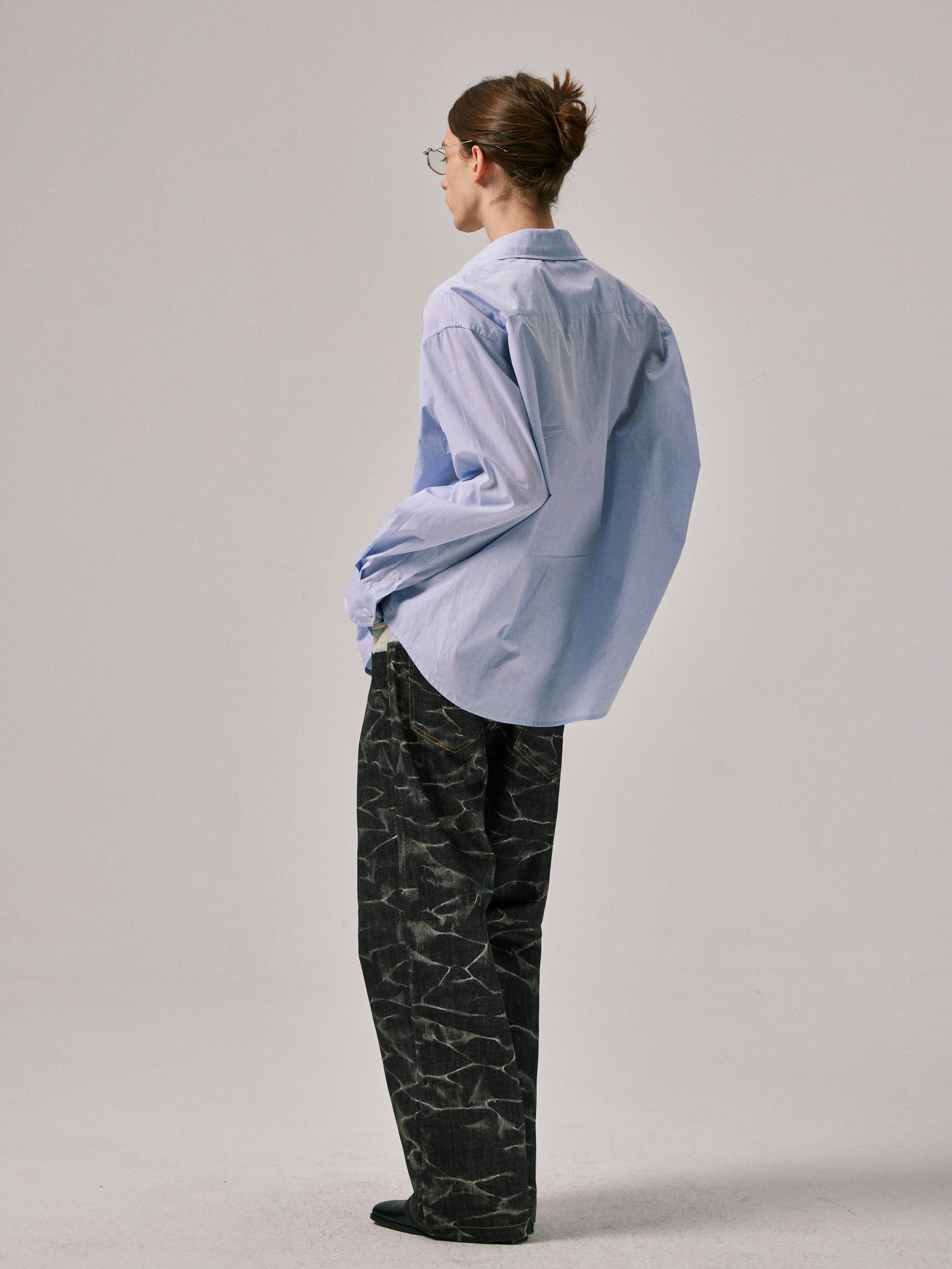 Straight-Leg Jeans in Digital Denim Print