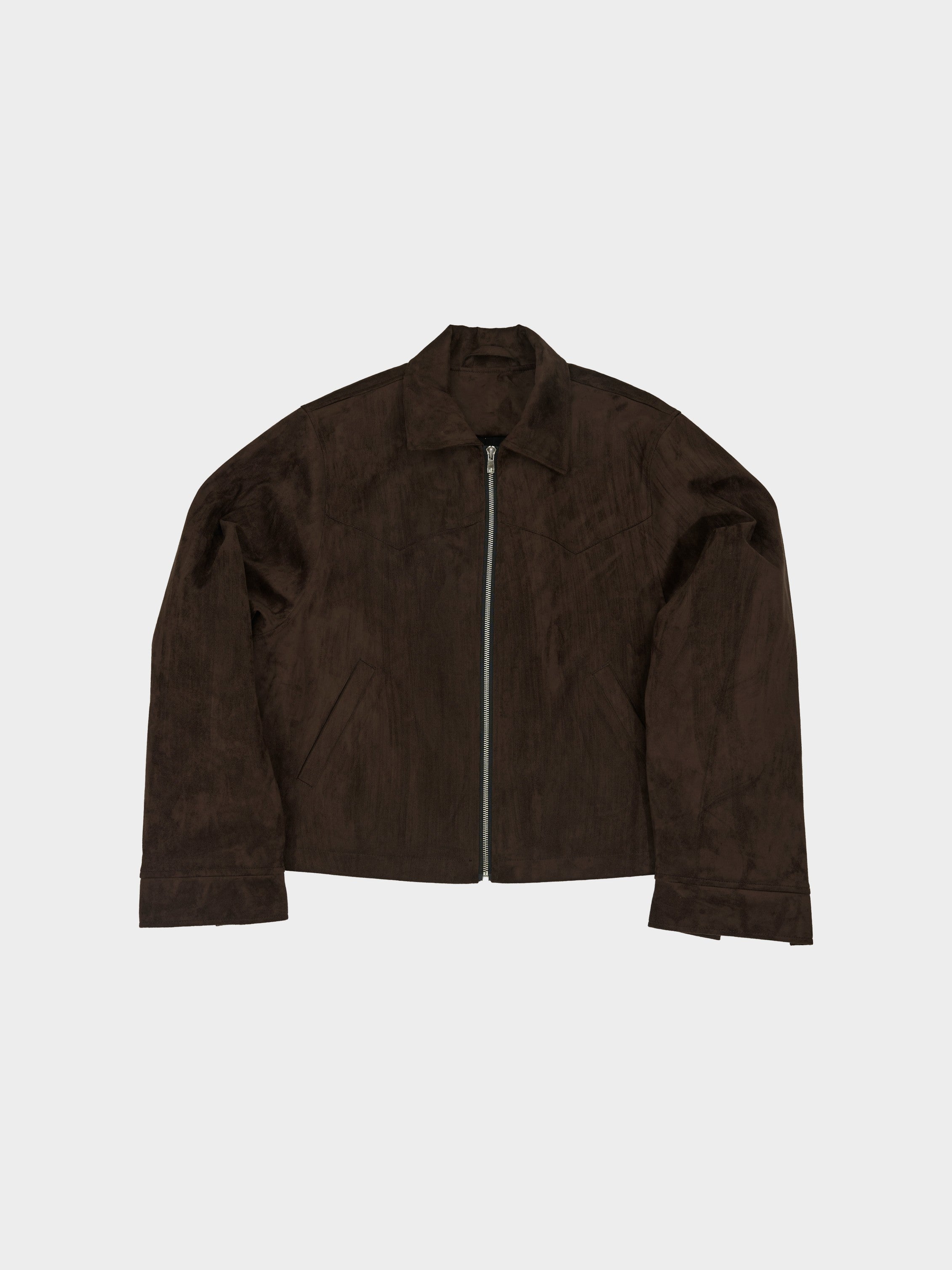 Zip Up Suede Jacket