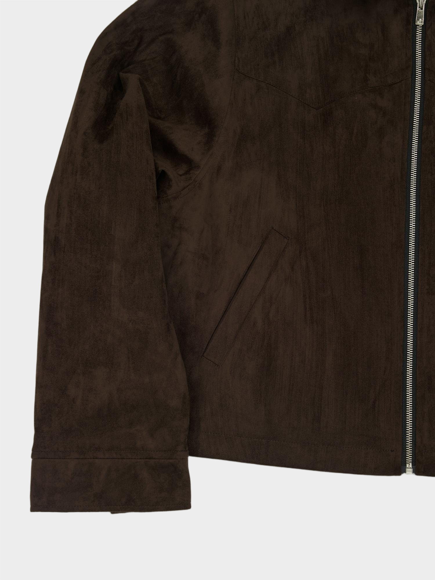 Zip Up Suede Jacket