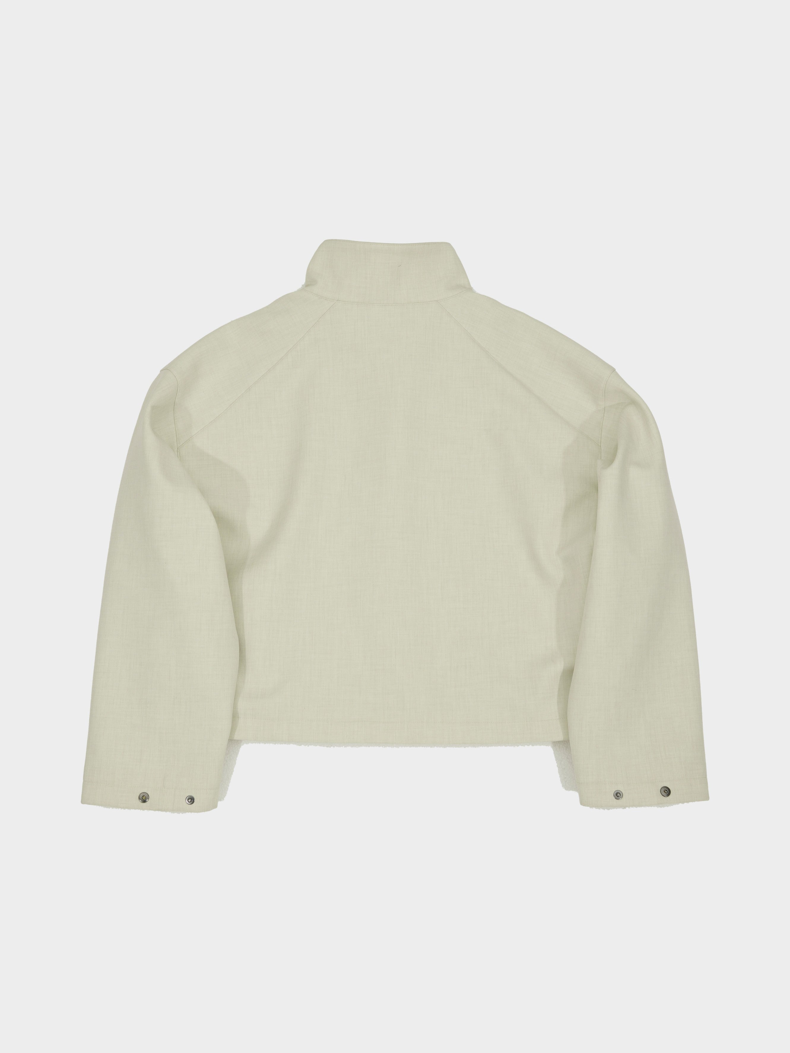Cropped Standing Collar Jacket