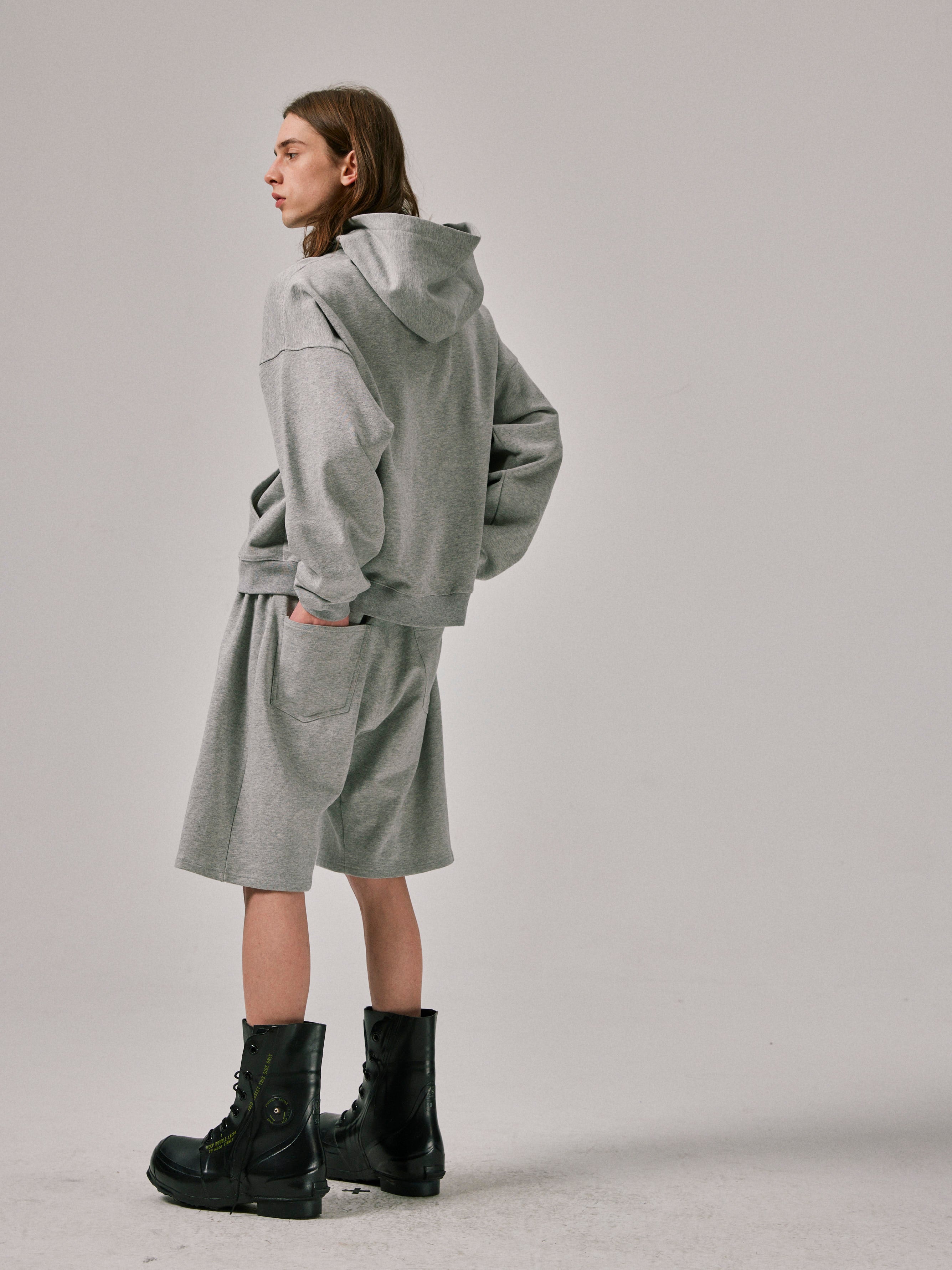 Reconstructed Short with Multi-Pocketin Grey