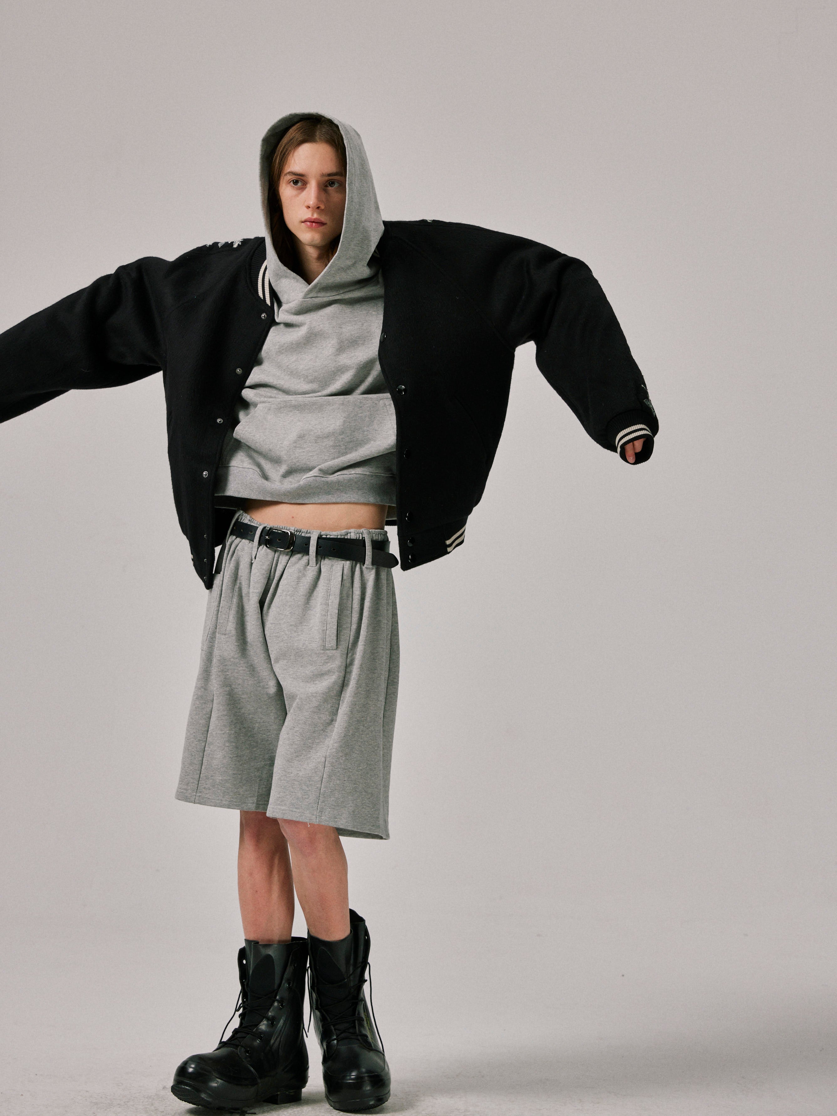 Reconstructed Short with Multi-Pocketin Grey