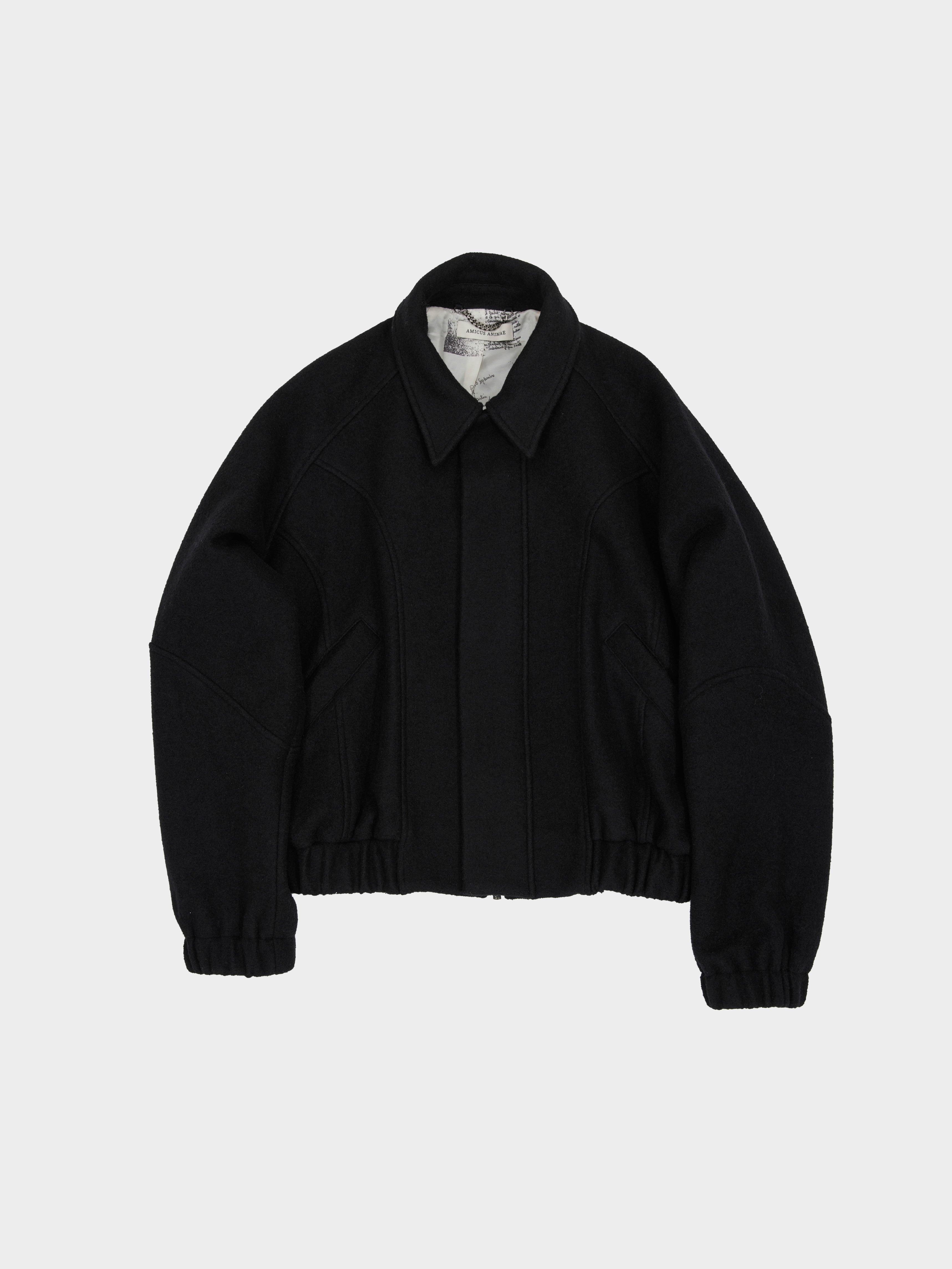 Covering Stitch Wool-Blend Jacket