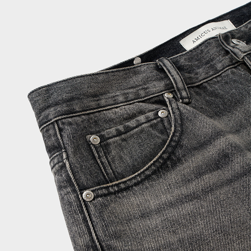 Flared Jeans in Vintage Grey