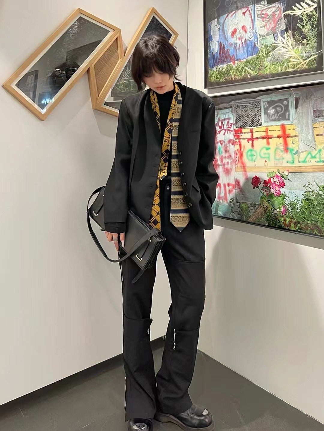 Zipper Paneled Armored Trousers