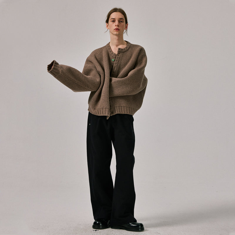 Amicus Animae アート ピジョン ローゲージ ニットカーディガン Dove of Peace Cardigan