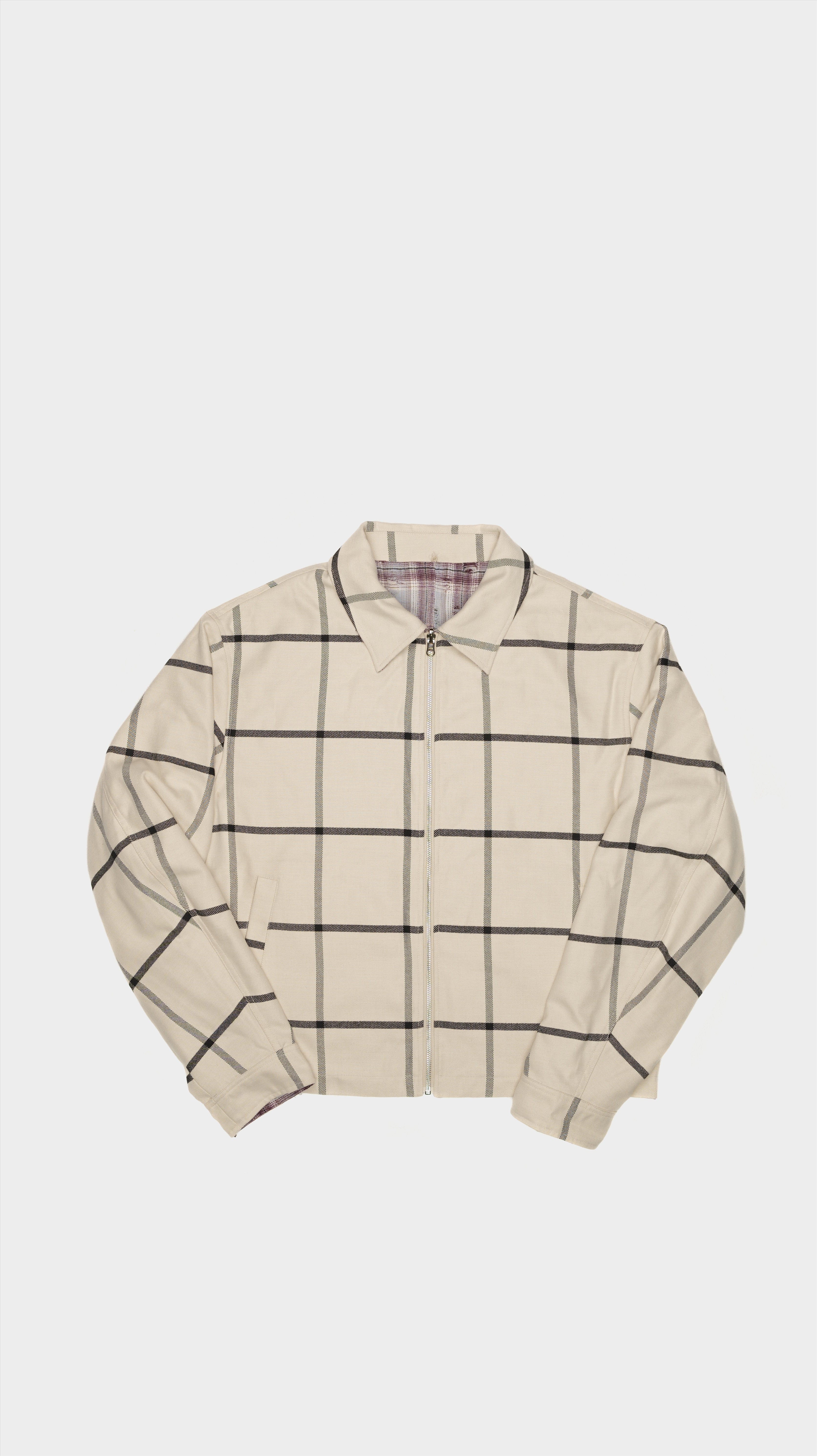 Reversible Plaid Jacket With Removable Hat