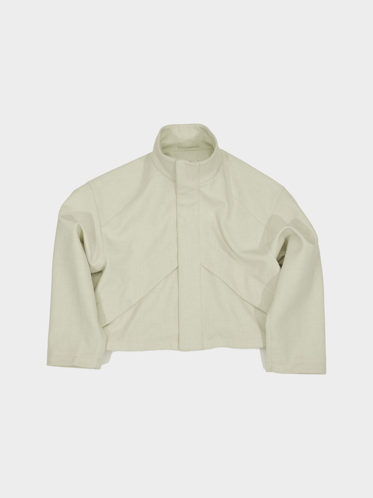 Cropped Stand-Collar Jacket