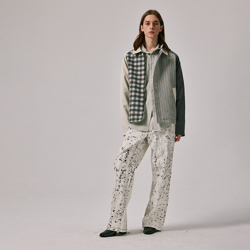 Wool Patchwork Jacket