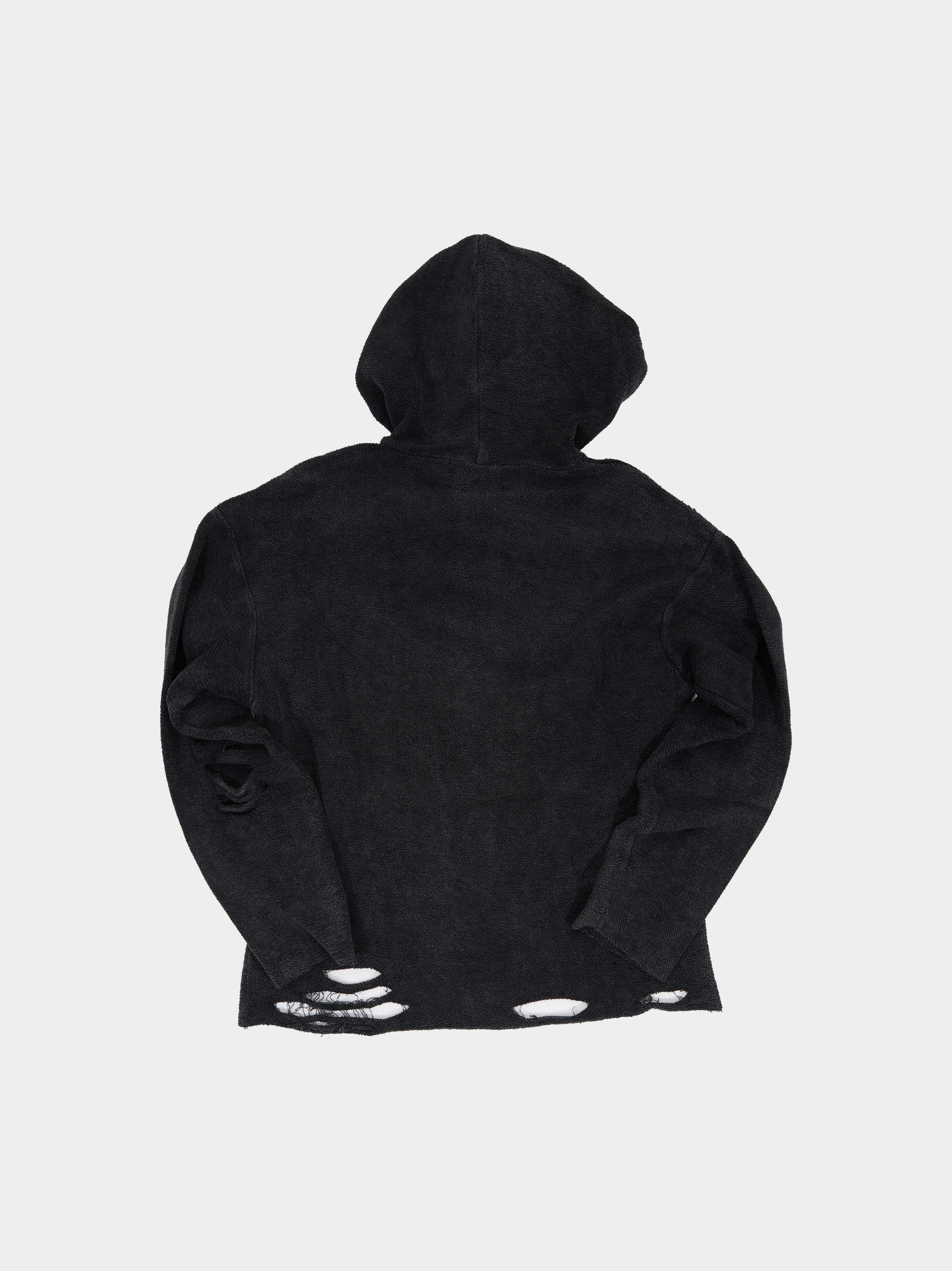 Distressed Inside-Out Hoodie