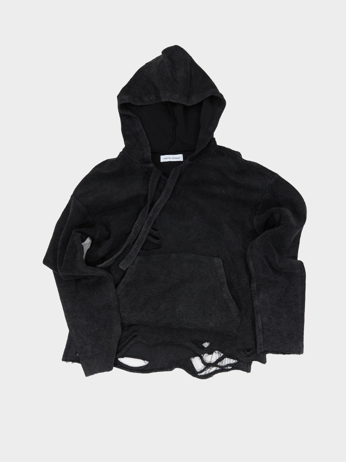 Distressed Inside-Out Hoodie