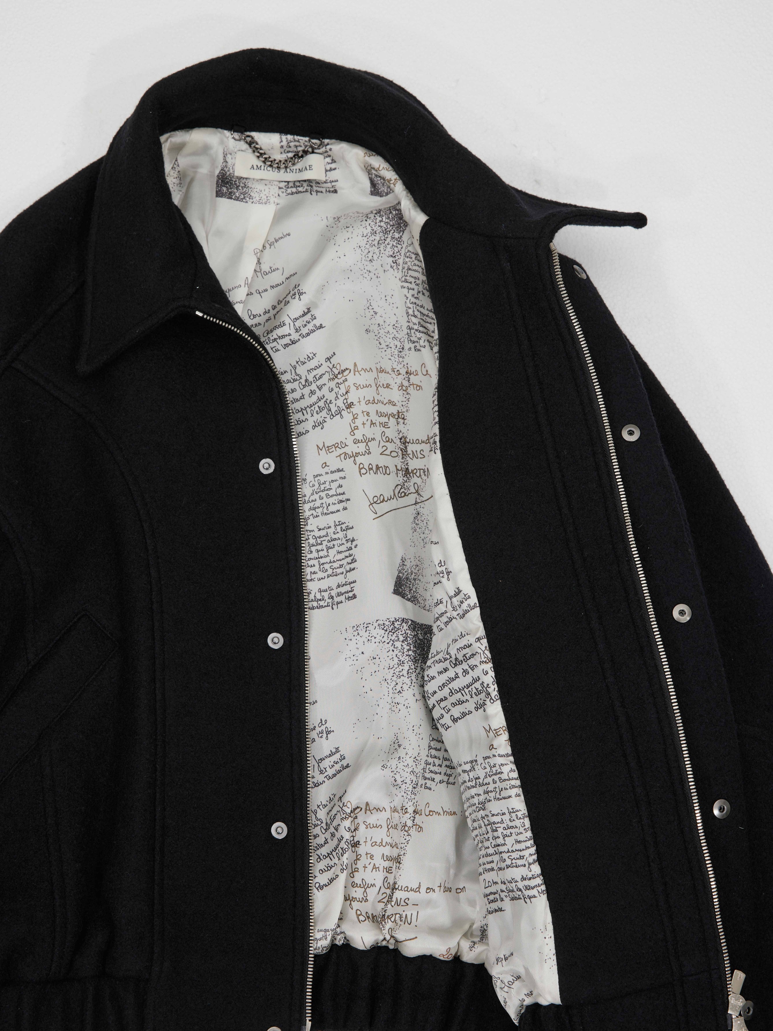 Covering Stitch Wool-Blend Jacket