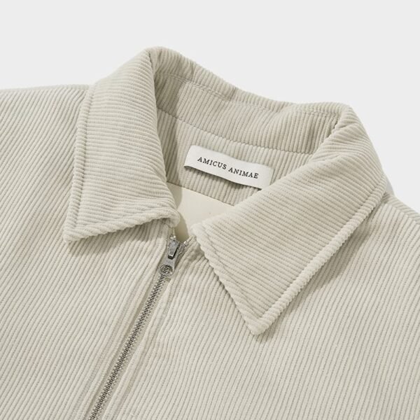 Cat Embroidered Corduroy Jacket - Image 4