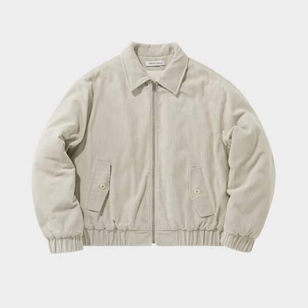 Cat Embroidered Corduroy Jacket - Image 2