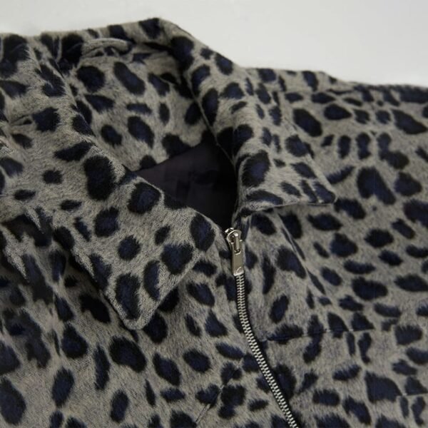 Leopard Print Jacket in Grey - Image 2