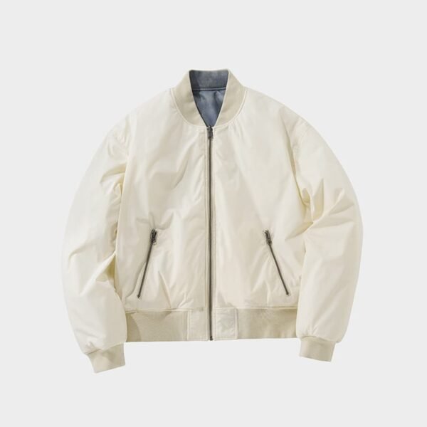 Heat Reactive Garment-Dyed MA1 Bomber Reversible Jacket - Image 4