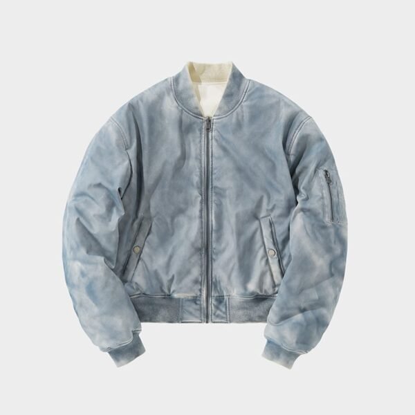Heat Reactive Garment-Dyed MA1 Bomber Reversible Jacket - Image 2