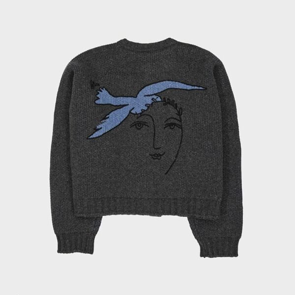 Dove of Peace Cardigan Grey