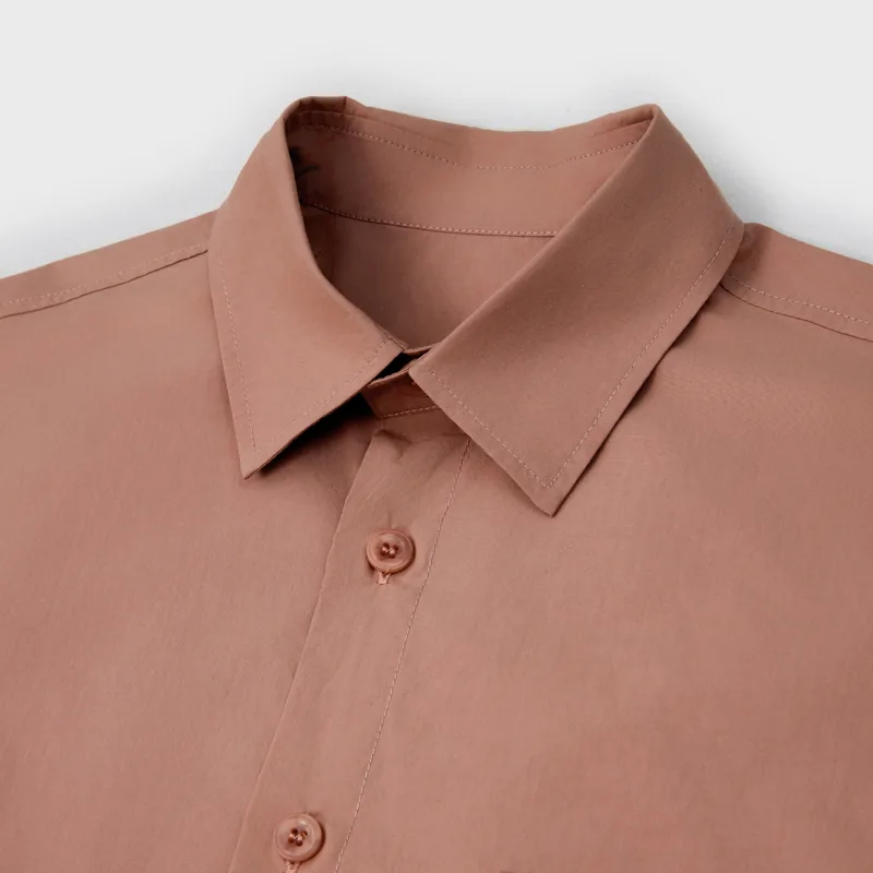 Basic Shirt Type1 in Salmon Pink With Air Tumbler