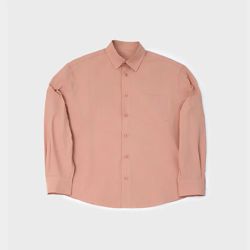 Basic Shirt Type1 in Salmon Pink With Air Tumbler