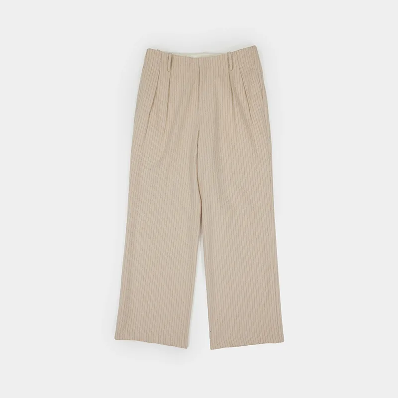 Basic Trousers Type1 in Beige