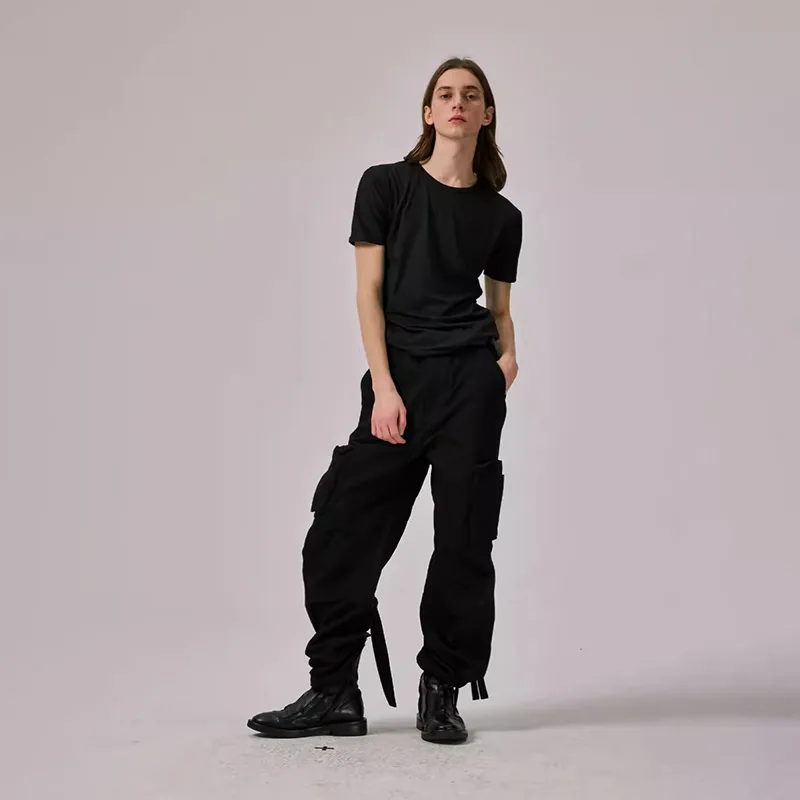 Bondage Cargo Pants in Black