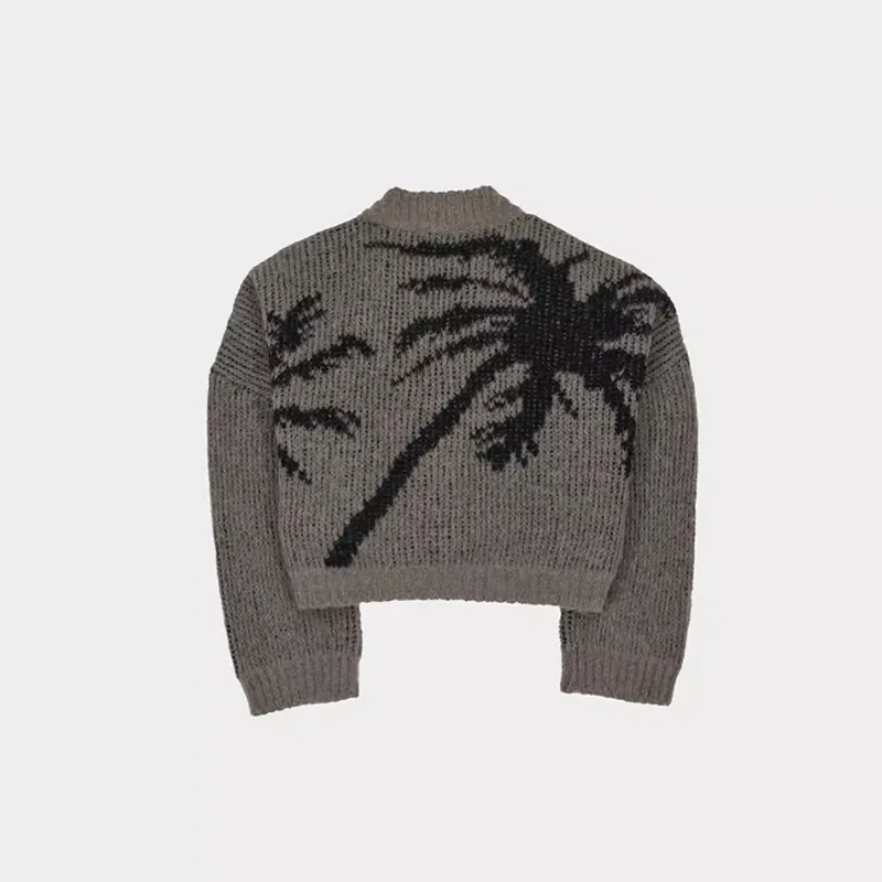 Palm Tree Mohair Knit Cardigan