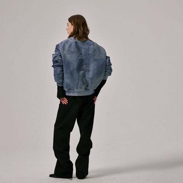 Reversible Garment-Dyed MA-1 Bomber Jacket - Image 3