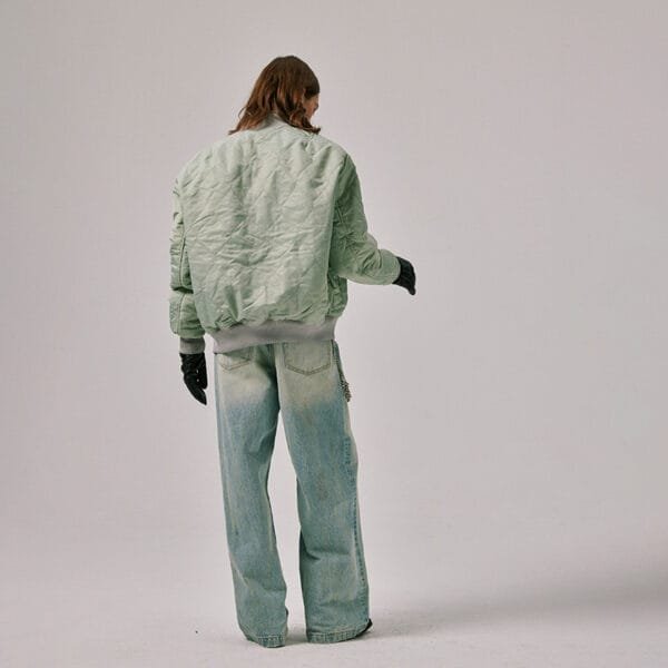 Reversible Garment-Dyed MA-1 Bomber Jacket - Image 5